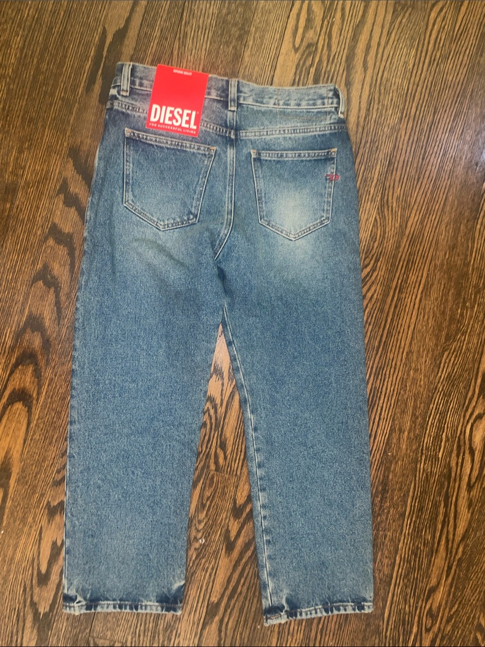 Diesel women Light Blue Straight Jeans - Picture 4 of 6
